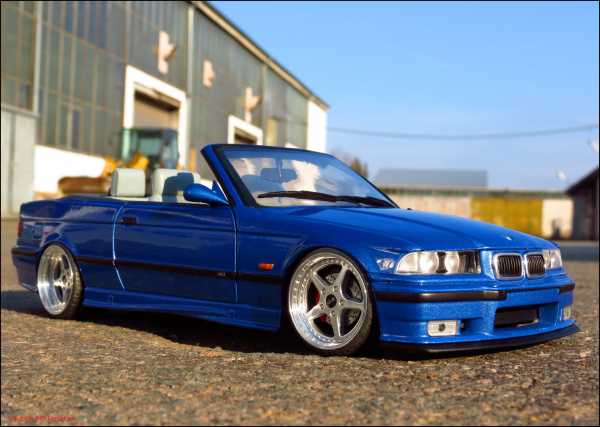 1:18 BMW E36 M3 Cabrio Estorilblau (RAR)
